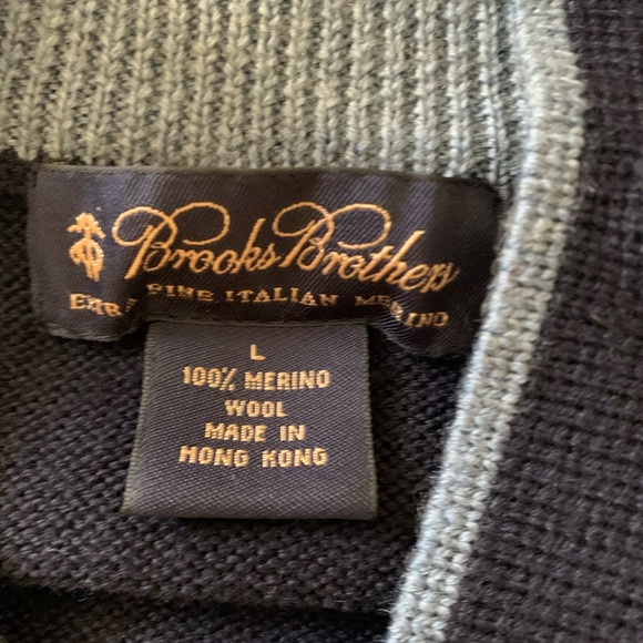 Brooks Brothers Men’s 1/4 Zip Sweater - Picture 2 of 2